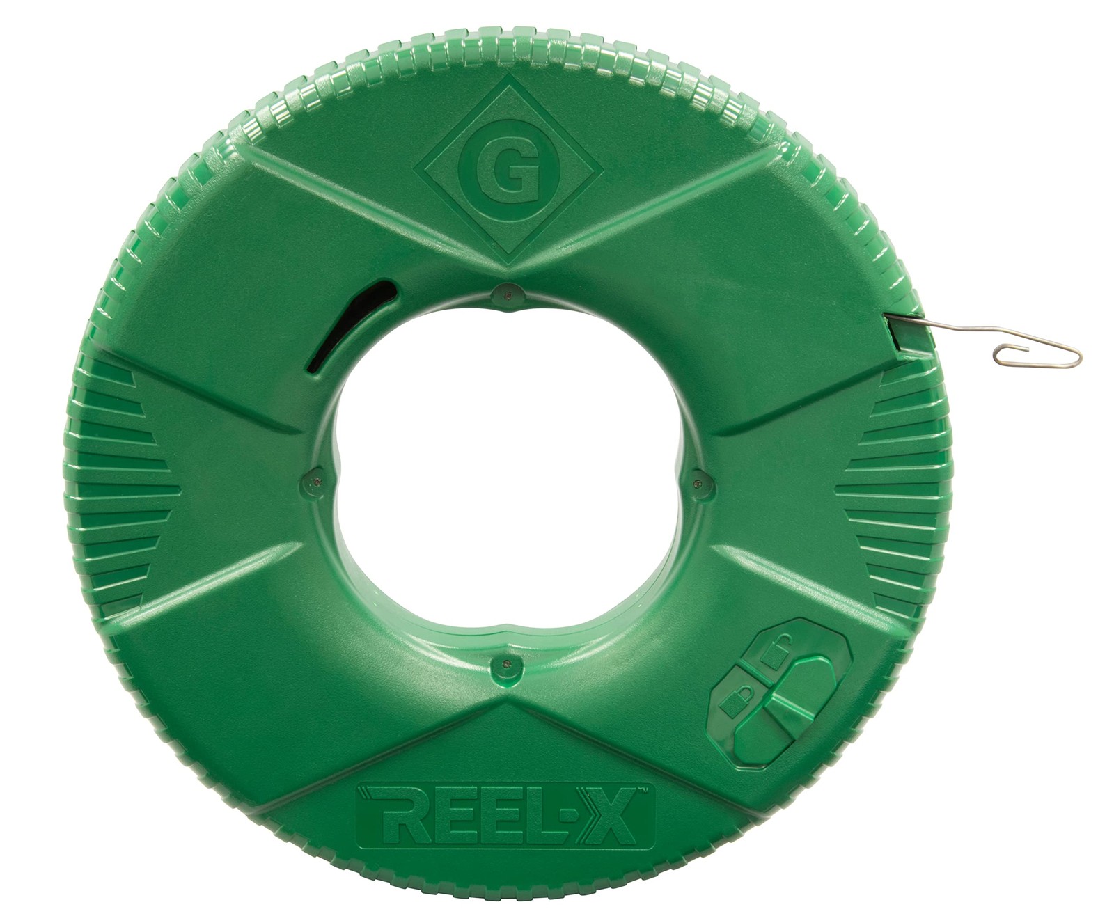 Greenlee FTXS-125 Reel-X Steel Fishtape, 125', Green