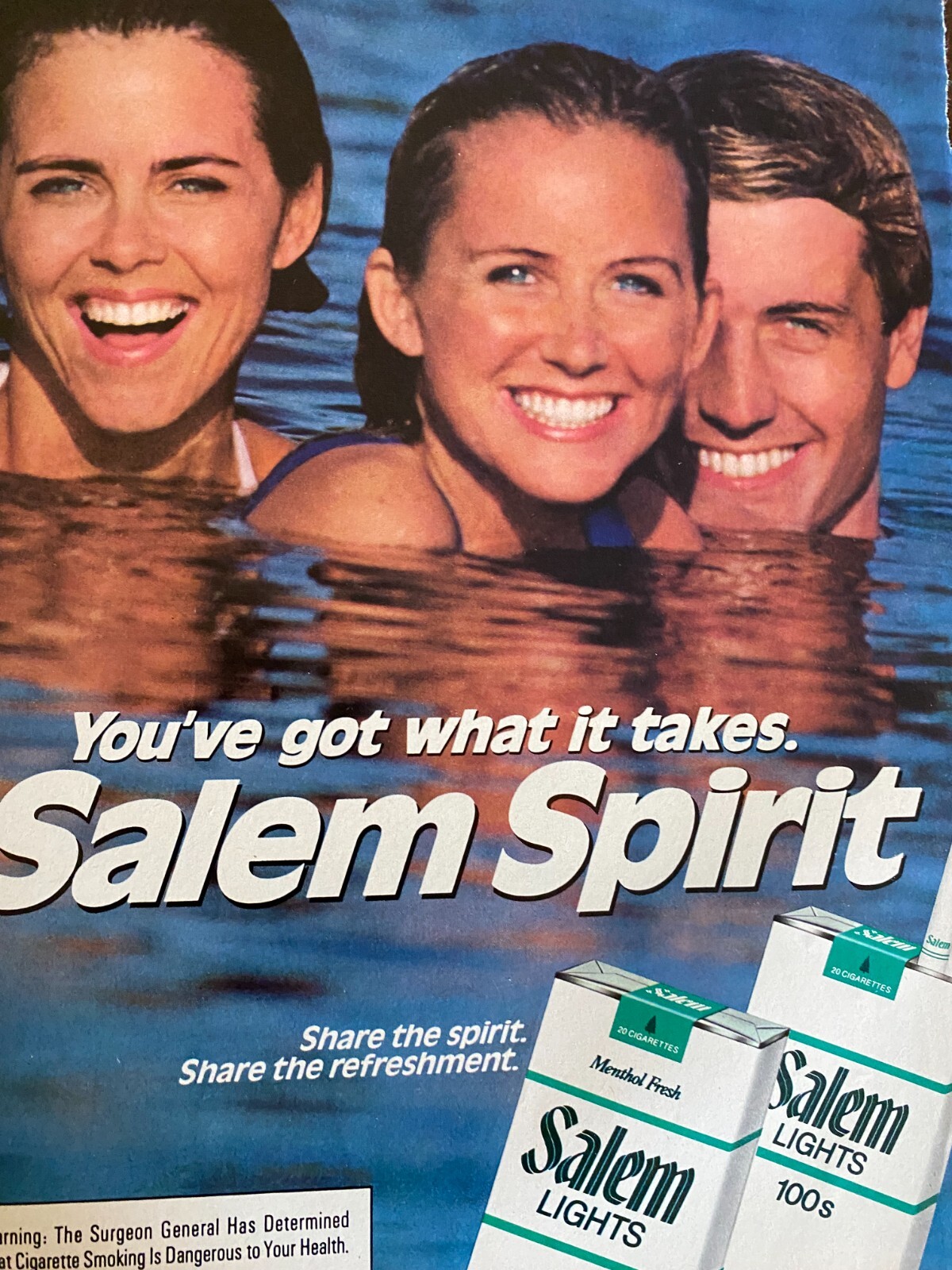 Salem Cigarettes, Full Page Vintage Print Ad