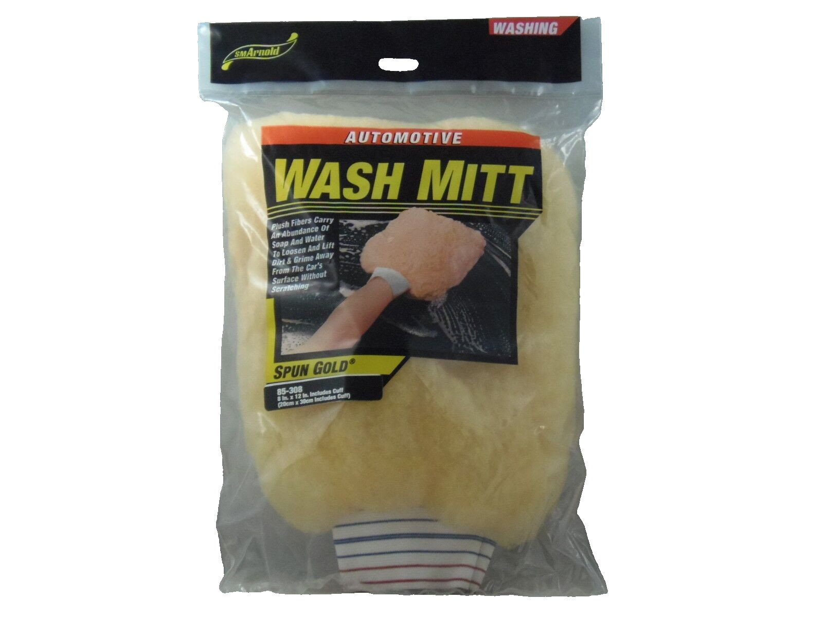 WASH MITT SM ARNOLD CUFFED SYNTHETIC DETAIL PROFESSIONAL QUALITY LONG LASTING