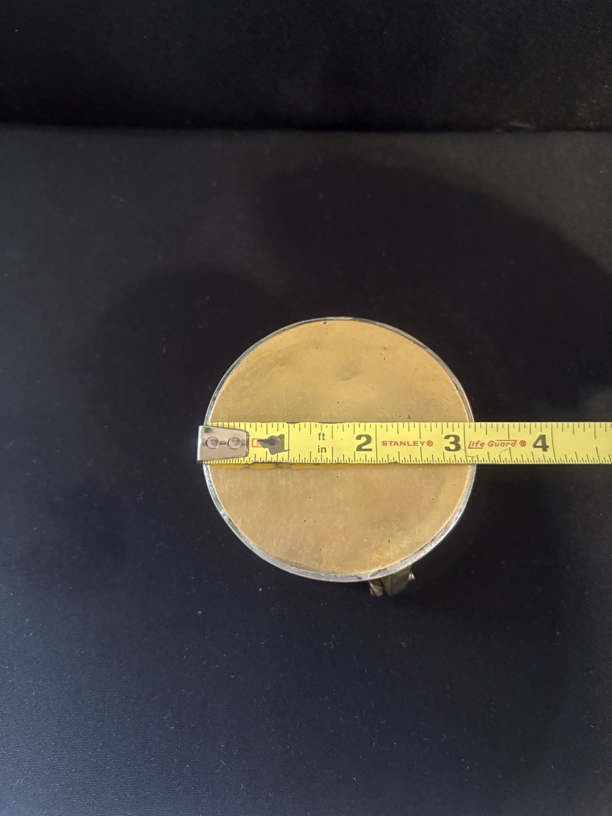 Metrometer Co. Trident Water Meter Lidded Brass Trinket Box