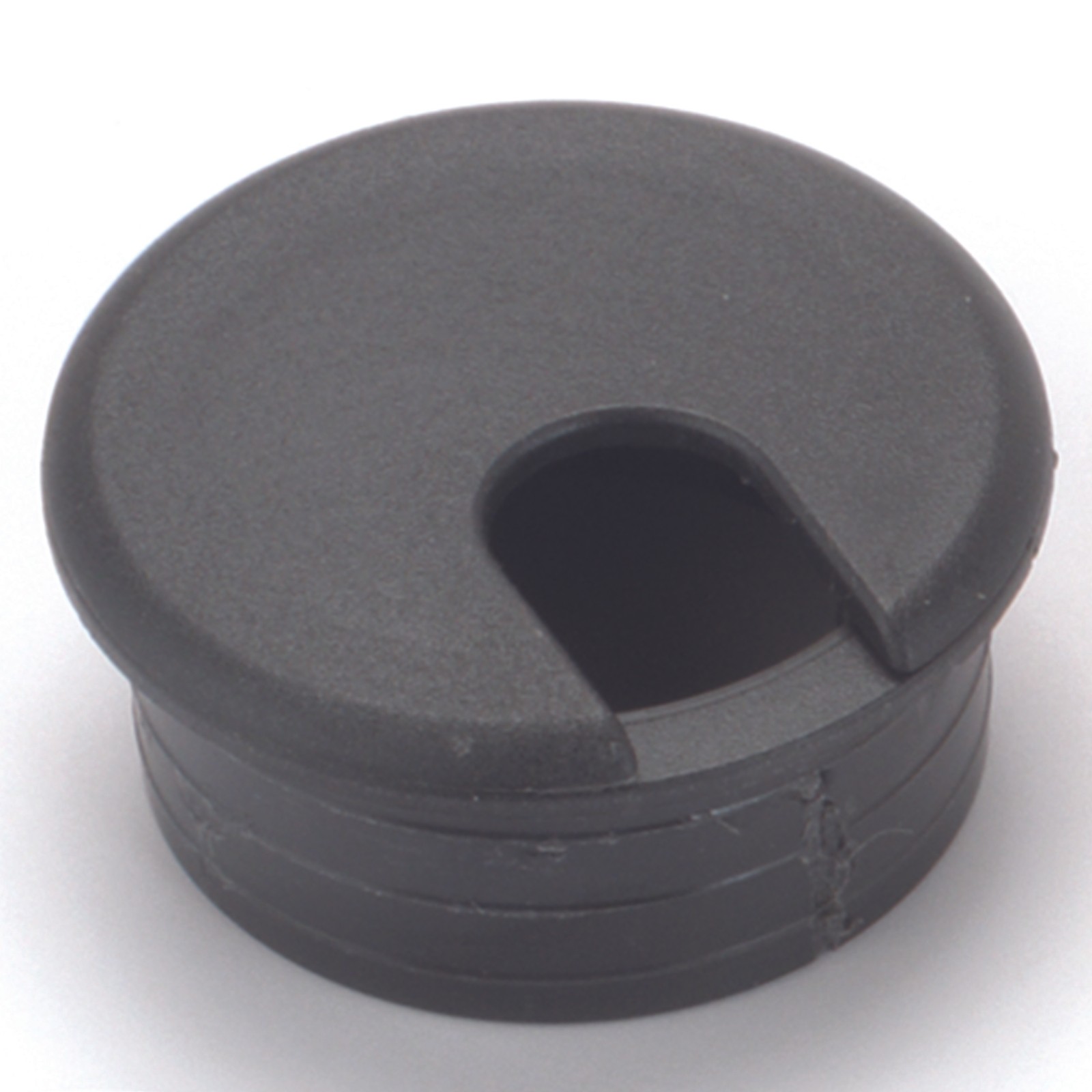 WOODRIVER 2-1/2" Cable Management Plastic Grommet Black 1-Piece