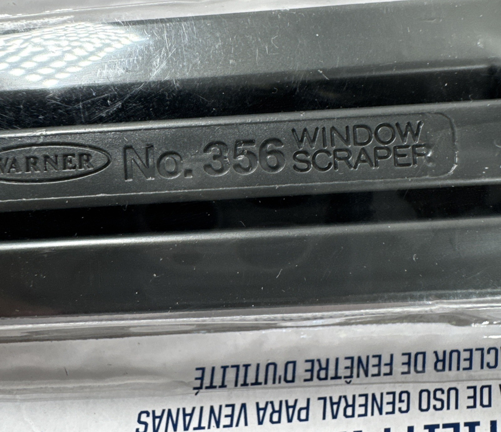 NOS SEALED Warner #356 Retractable WINDOW Scraper 2.25" Blade