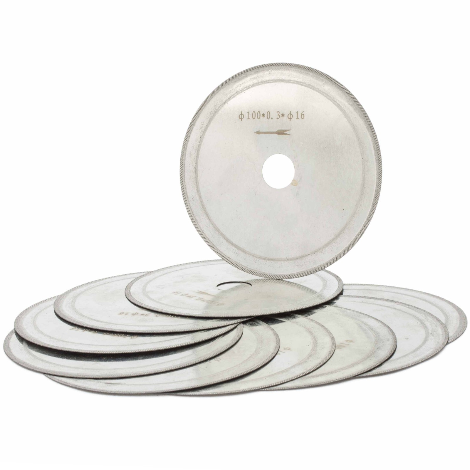 10Pcs 4" Lapidary Saw Diamond Blade Thin Rim 5/8" Arbor Hole for Cut off Tool