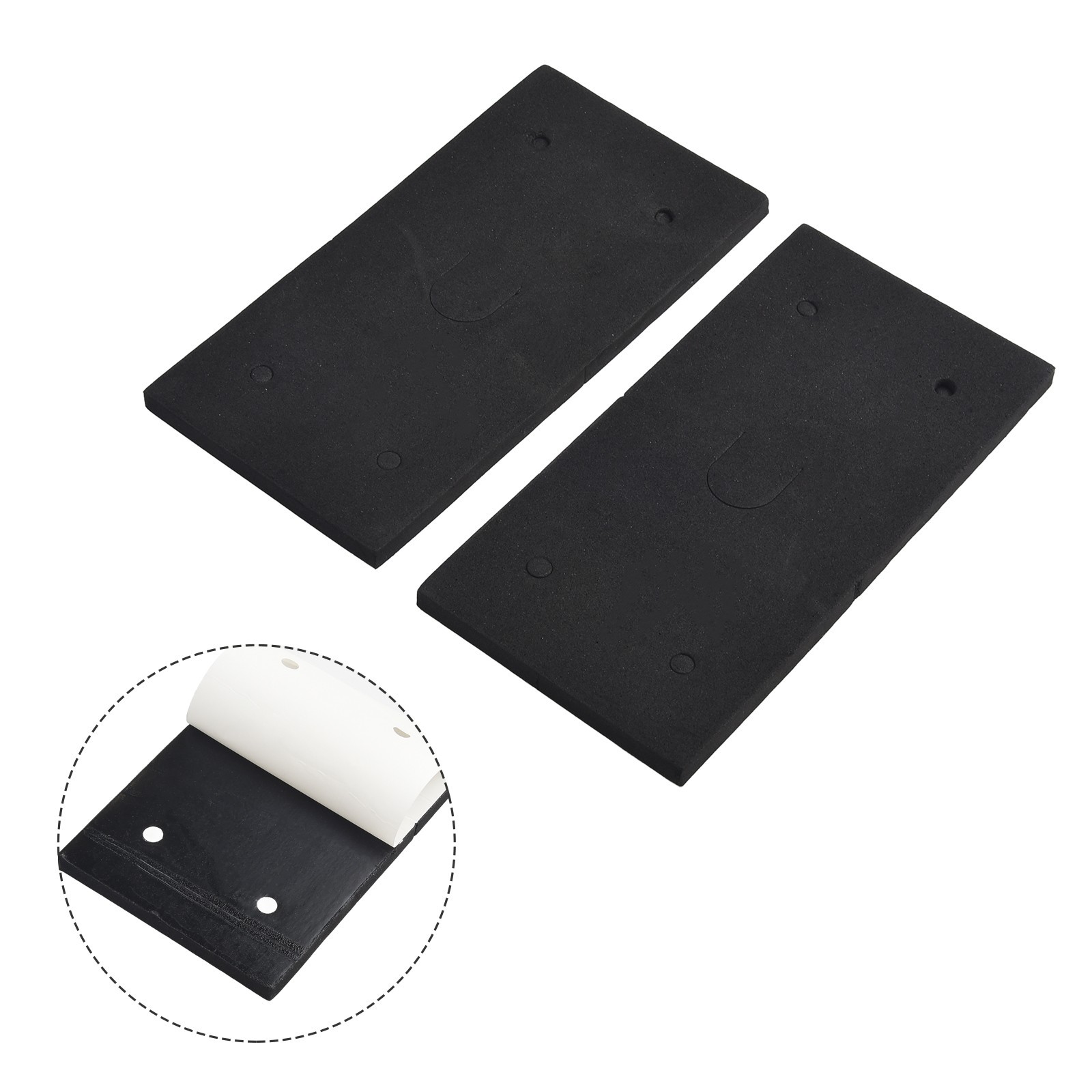 2x Self-Adhesive Foam Replacement Sander Back Pads Mats 4-Holes For 9035