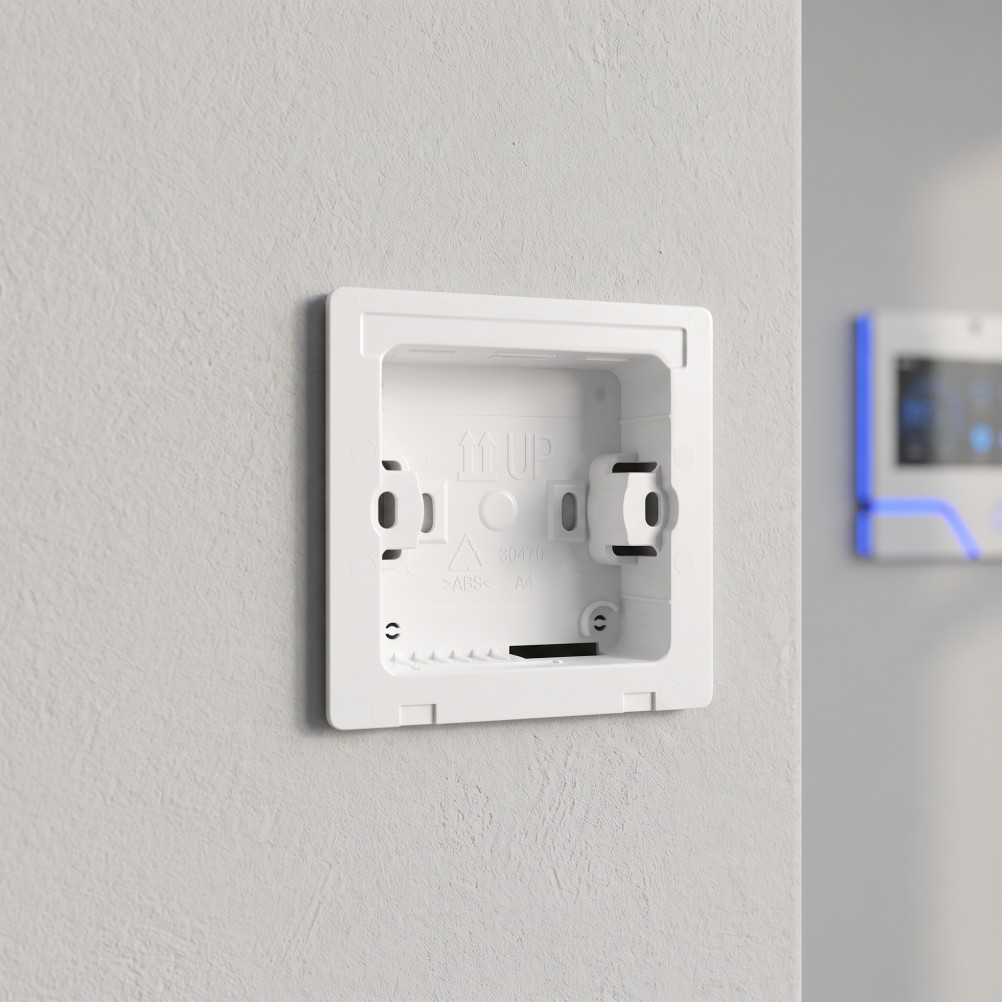 2Pcs White Plastic Ac Controller Holder for Wall Mounted Thermostat