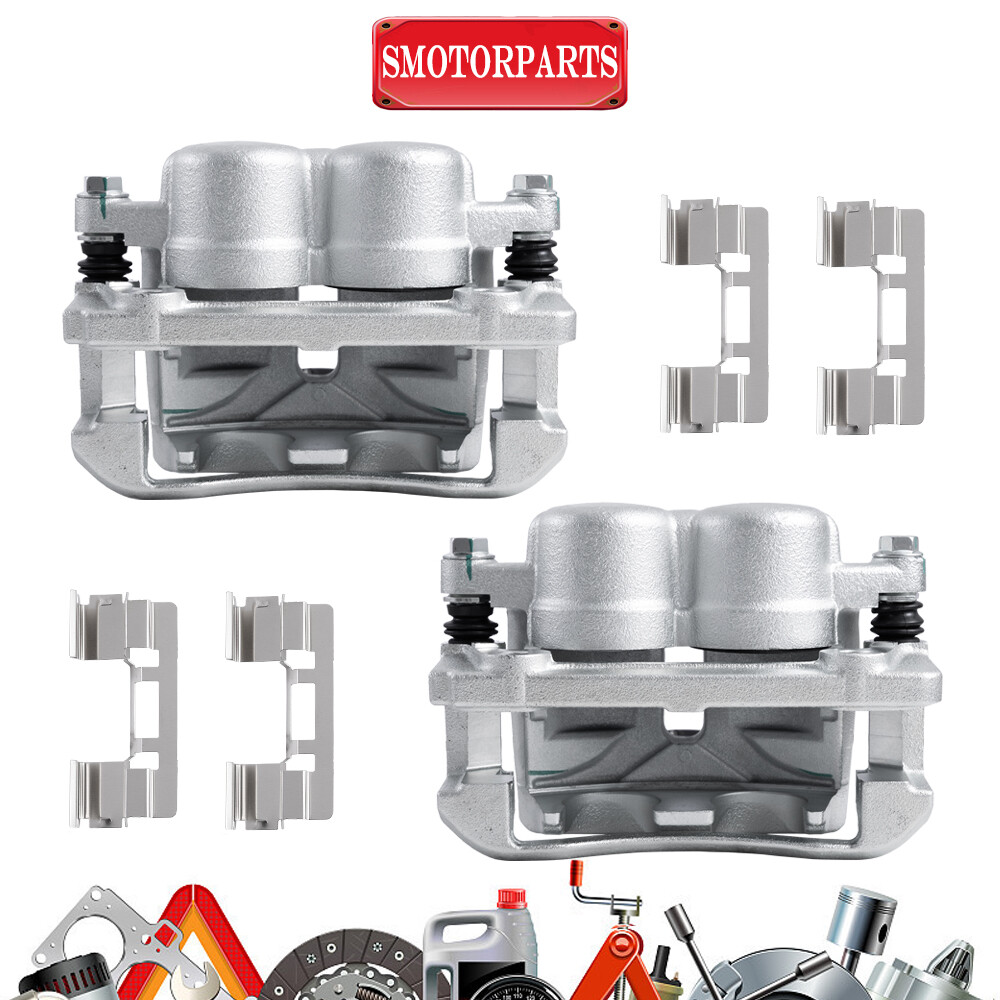 2PCS Front Disc Brake Calipers w/ Brackets For 2005-2008 Ford F150 MARK LT