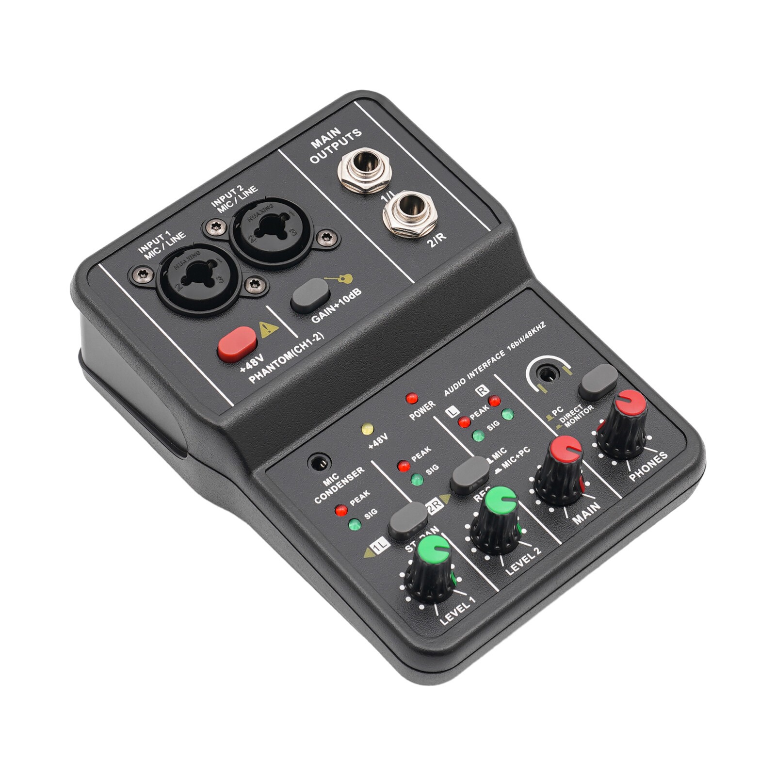 4-Channel DJ Mini Audio DJ Mixer Console Professional Controller Sound Mixer 48V