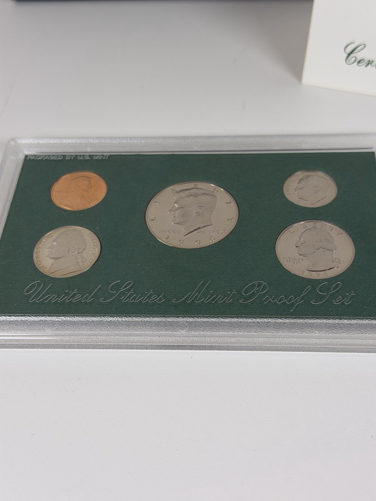 1996 S PROOF Set in Original Box US Mint with COA (5 Coin Set)