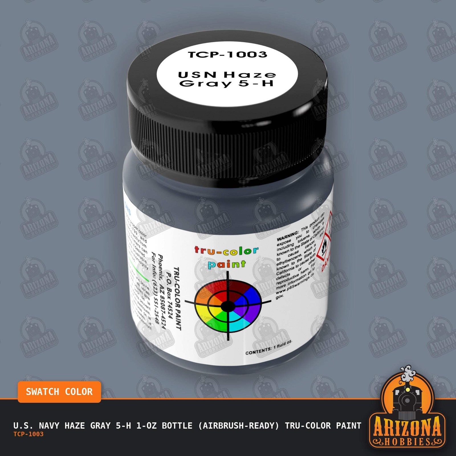 U.S. Navy HAZE GRAY 5-H 1-oz bottle (Airbrush-ready) Tru-Color Paint