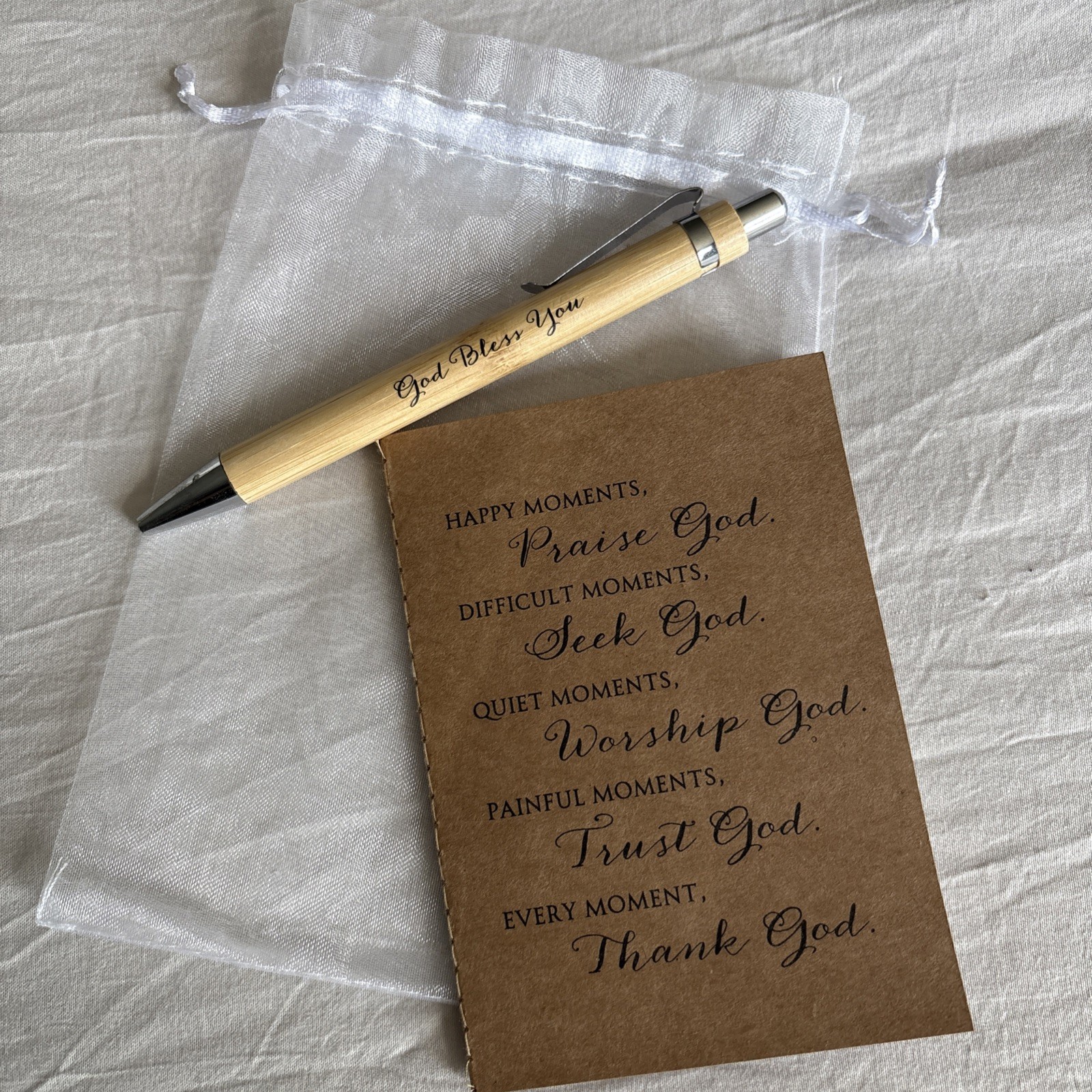 God bless You Pen And Little Note Pad