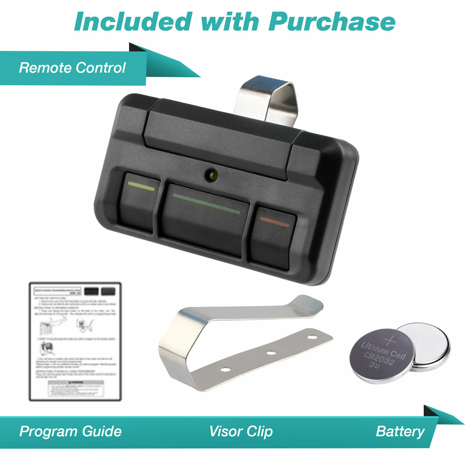 For 813LM Liftmaster 3-Button Encrypted Garage Opener or Gate Remote Control