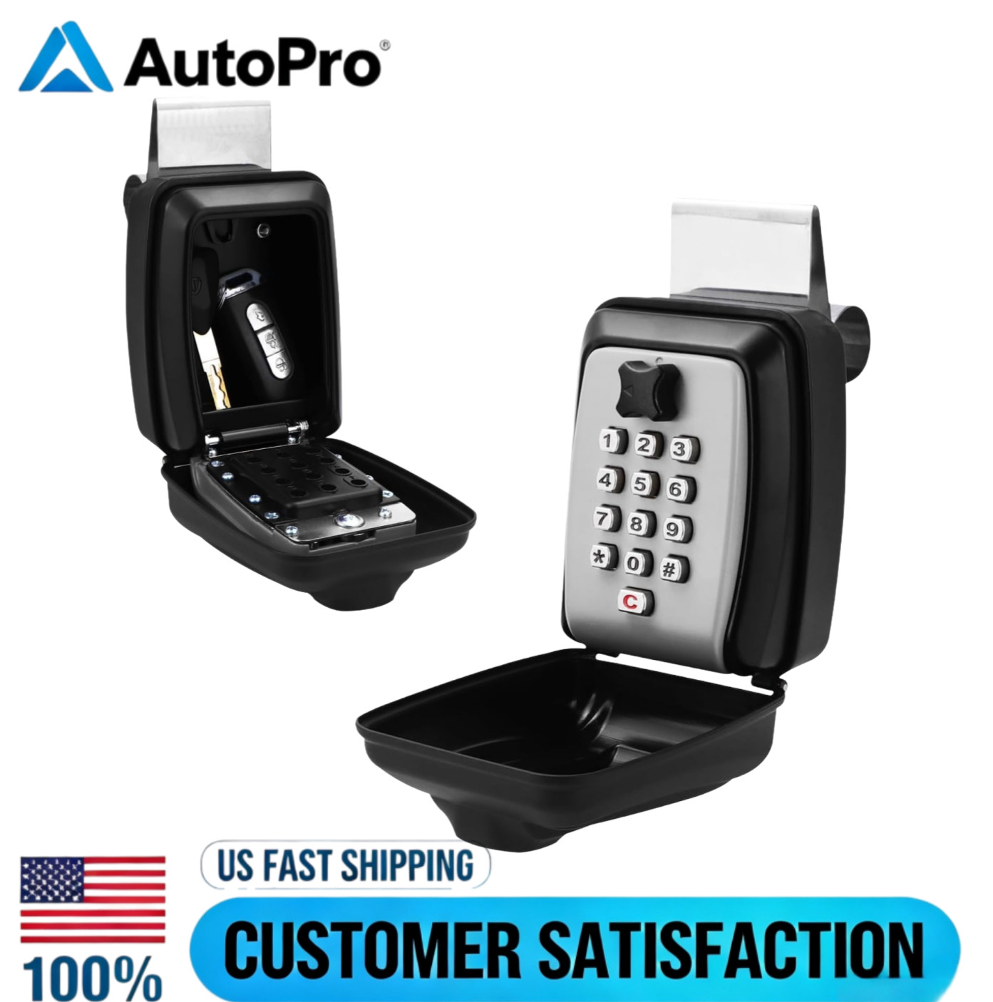 Upgrade SL-591 Car Window Lock Box for Turo Car Key Lock Box Car Window US Stock