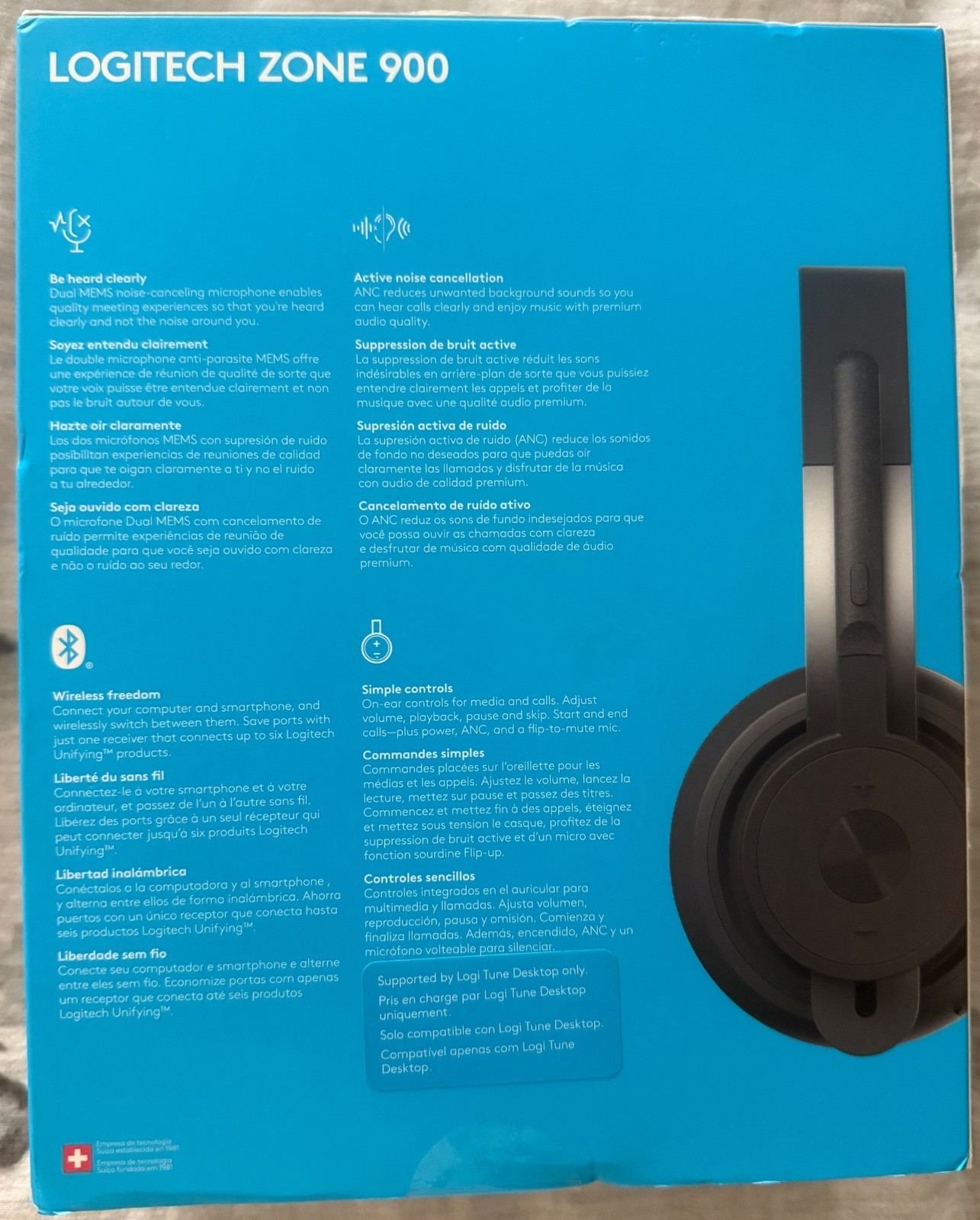 Logitech Zone 900 (#981-001100) Wireless Headset Color Black