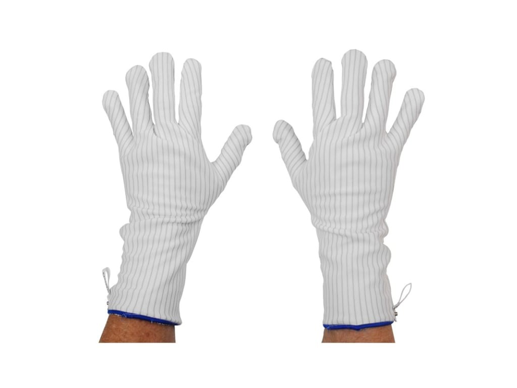 Desco 17008 - Hot process gloves, 14' length, Medium