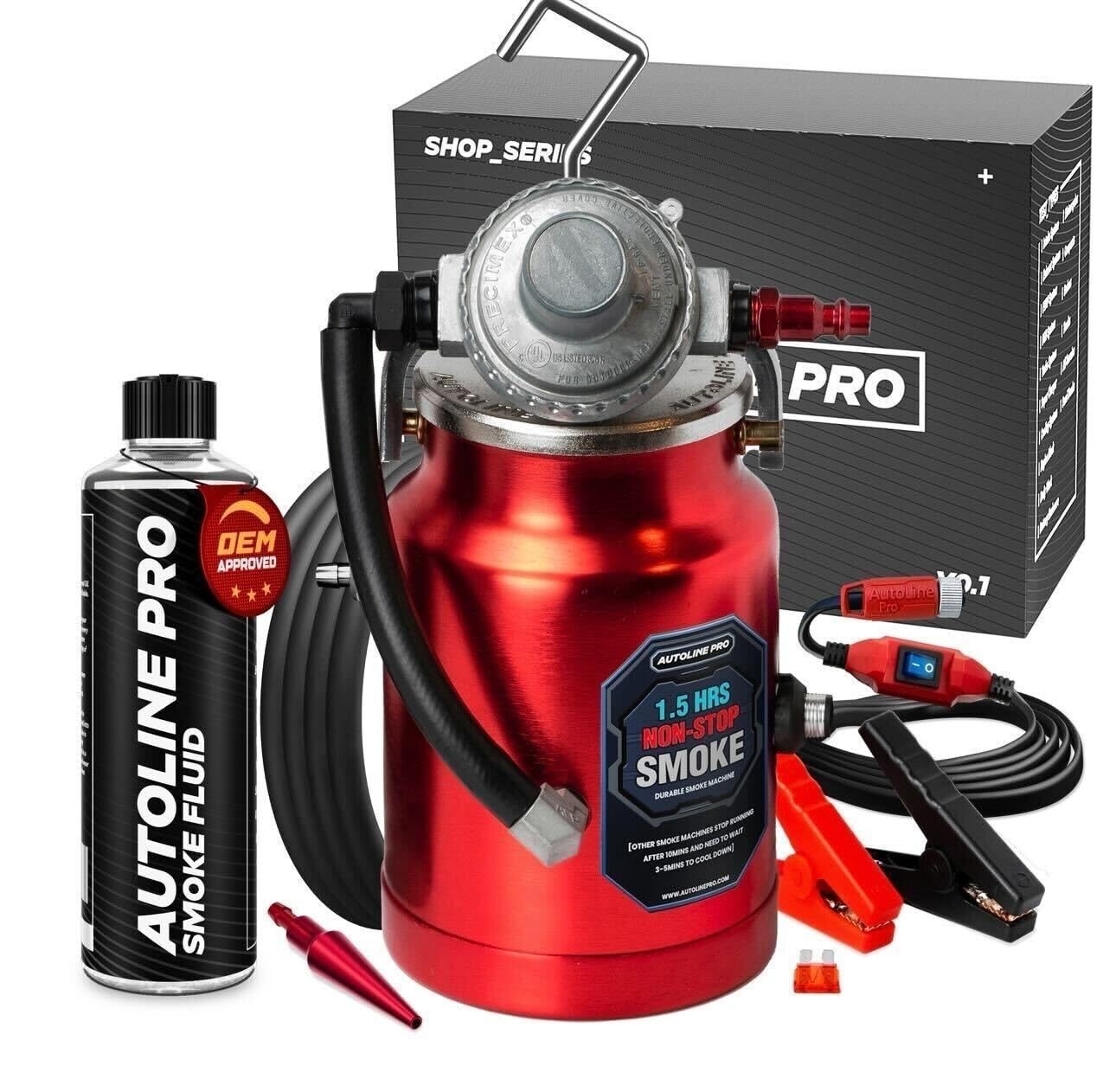 AutoLine Pro EVAP High Volume Smoke Machine Leak Tester – Shop Series, Red