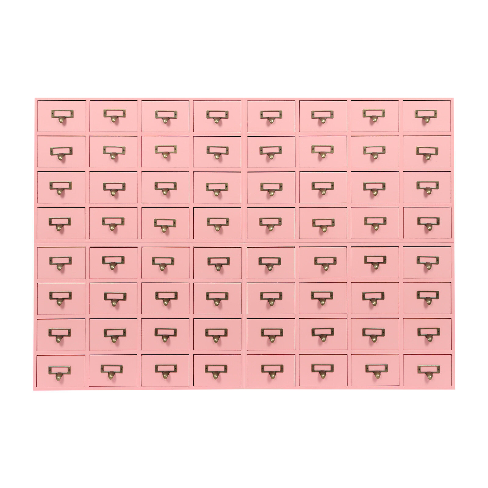 4 PCS 16-Drawer Pink Cabinets Rectangle Storage Cabinet 64-Drawer Storage Box