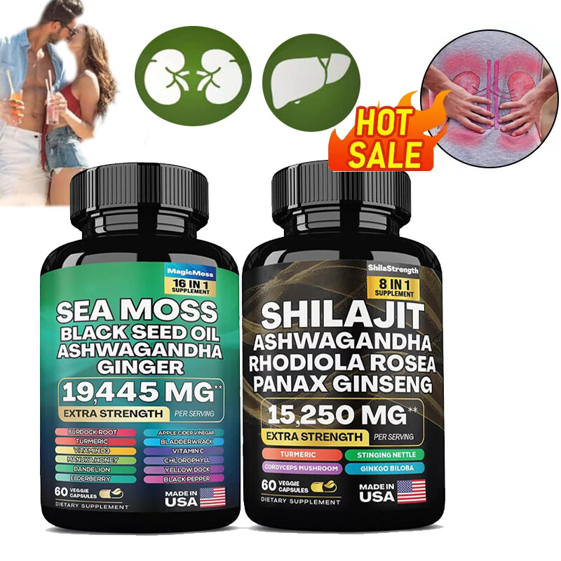 Dynamic Vitality Bundle - Sea Moss Multivitamin & Shilajit Power Combo USA