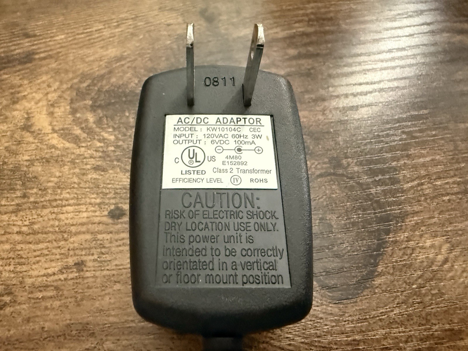 Power Inserted 6V 100mA