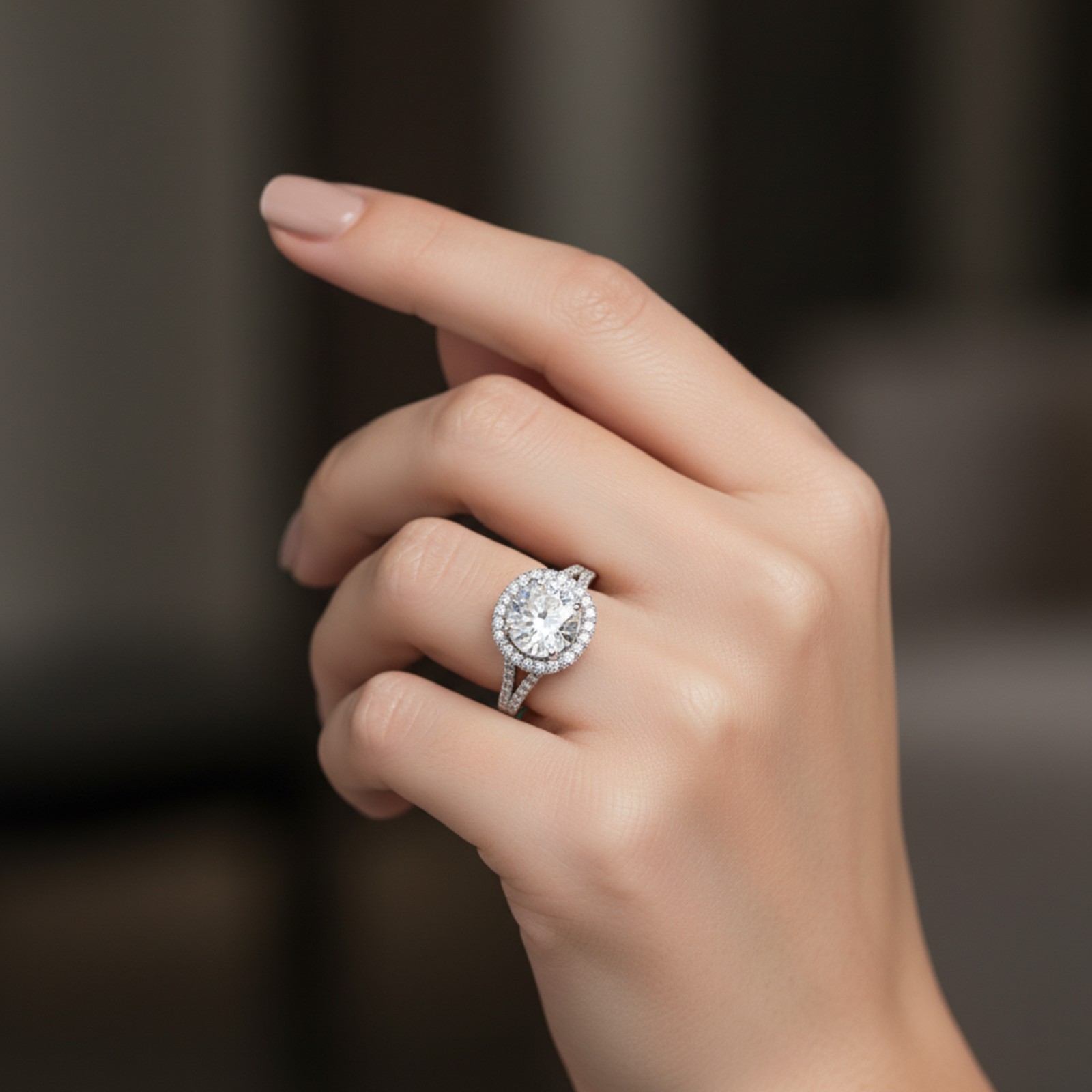 Certified 4.20Ct. Round Cut E/VS1 Lab Grown Diamond Ring in 925 Sterling Silver