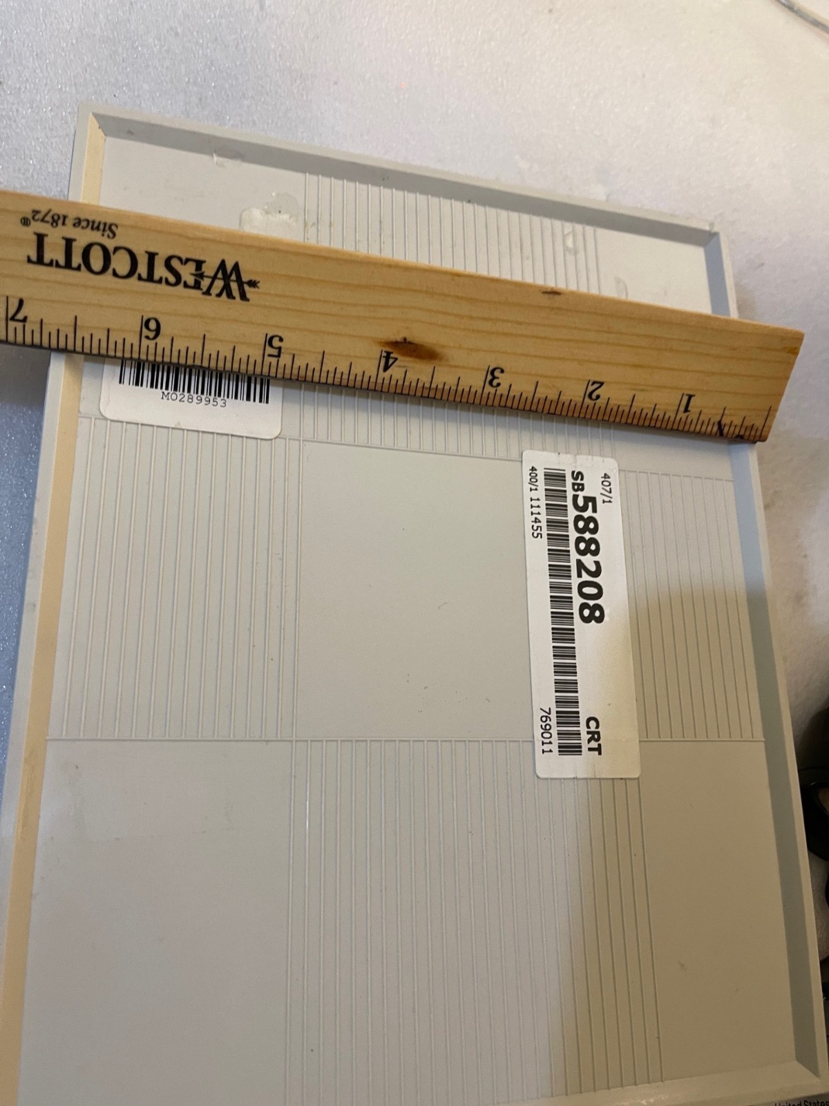 Gray 100-Place Microscope Slide Storage Box (L7