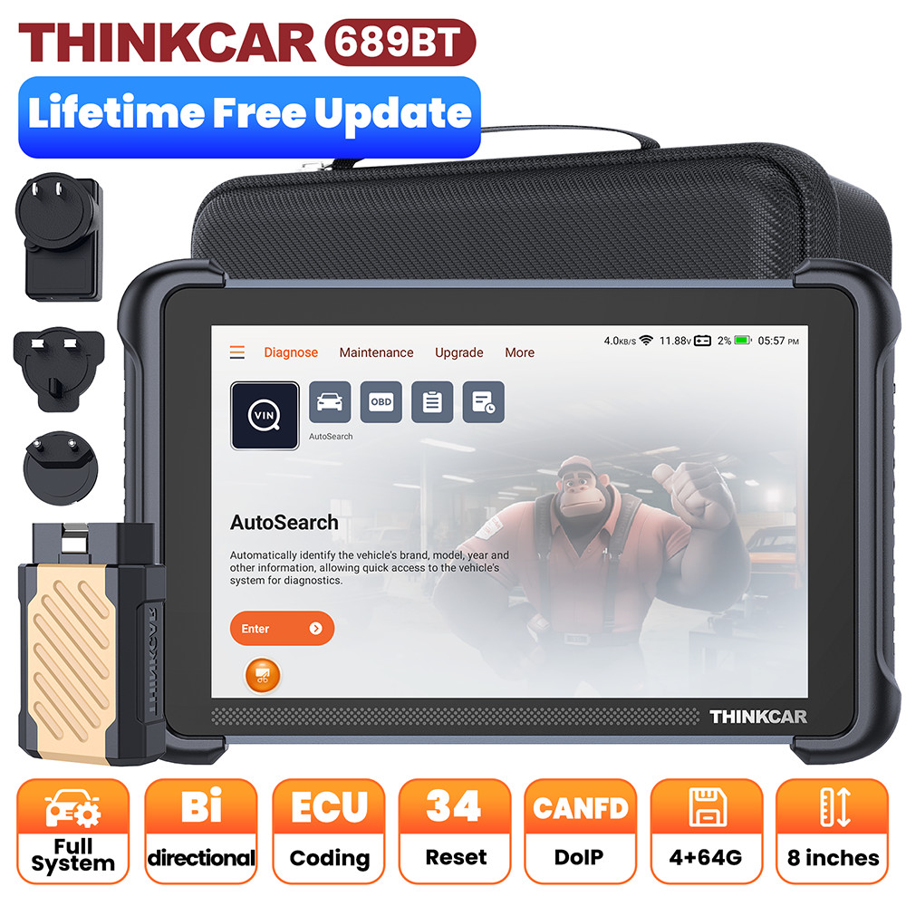 ThinkScan 689BT+IPRO TPMS Program Diagnostic Full OBD2 Scanner IMMO E.CU Coding