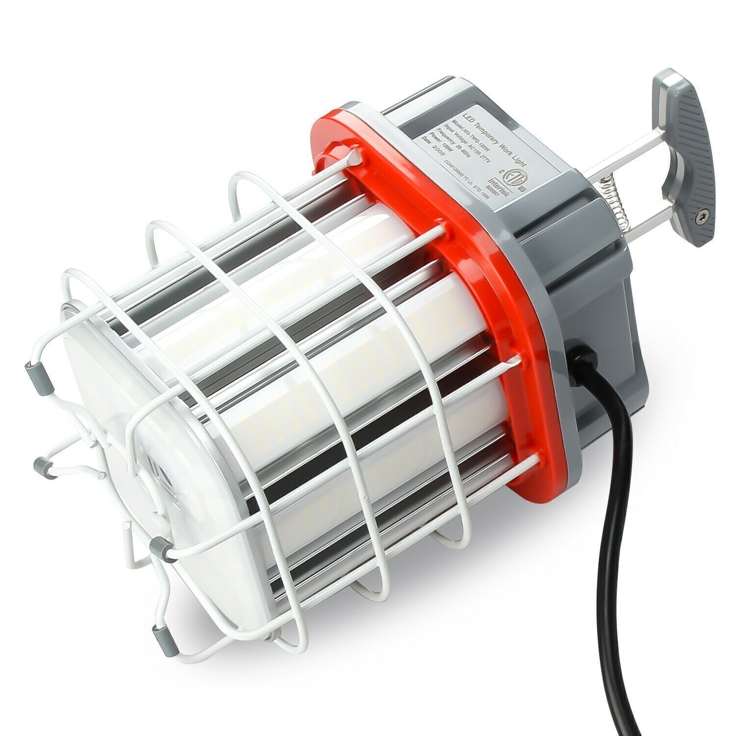 80W LED Temporary Work Light Linkable Construction Hanging Jobsite Light 11600LM