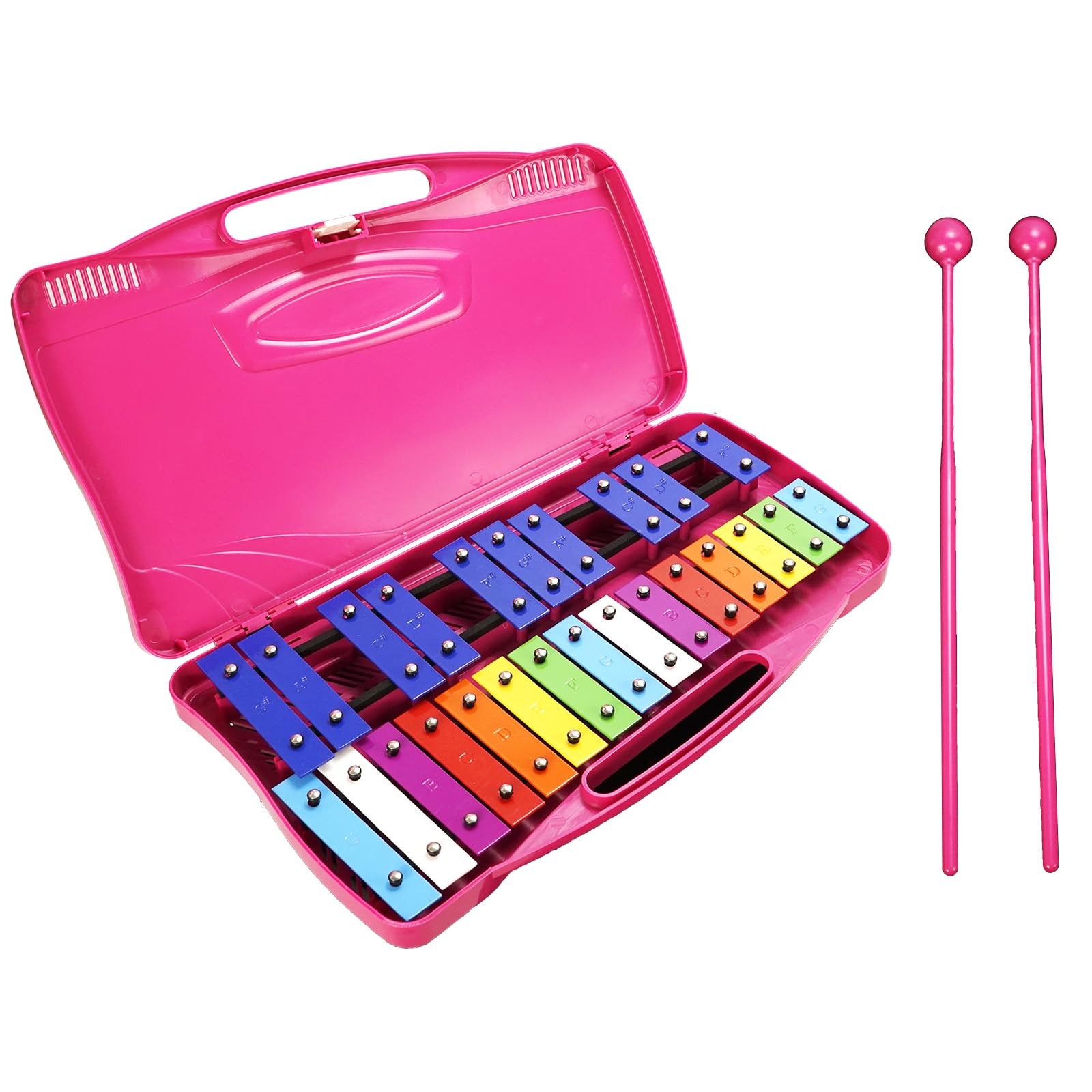 Xylophone, 25 Note Glockenspiel Xylophone for kids Colorful Musical Toy Metal...