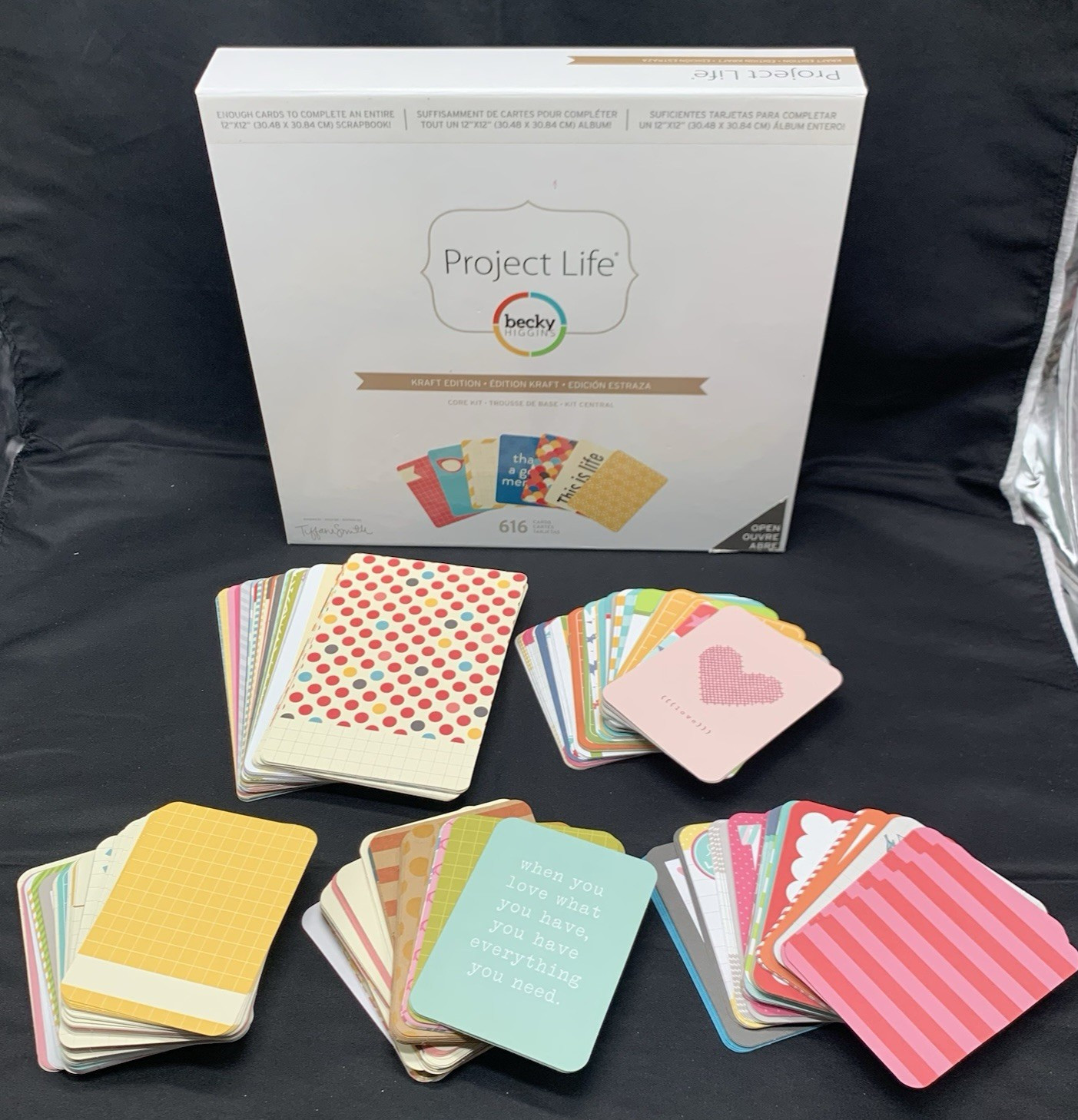 Project Life Cards Kraft Edition Becky Higgins Incomplete Approx 475 pcs
