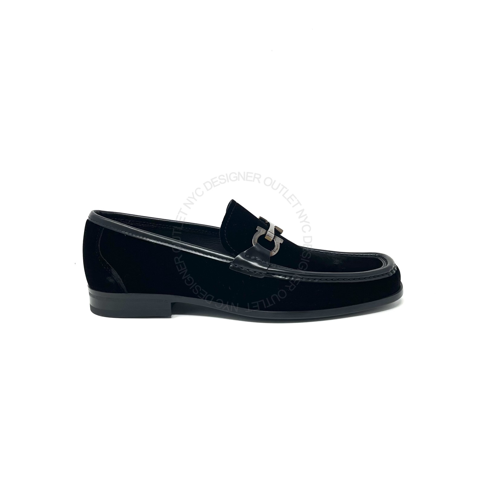 Salvatore Ferragamo Mens Grandioso New In Box Black Suede Drivers Sizes 7-12.5US