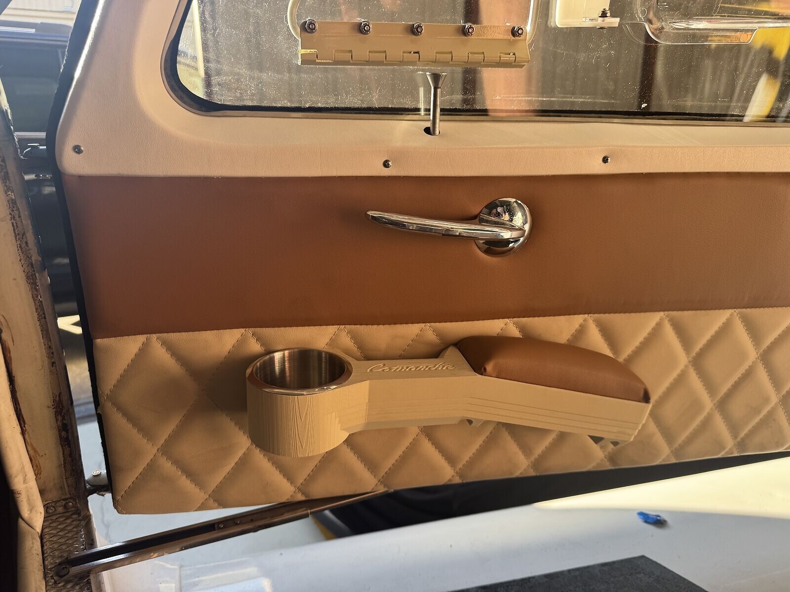 *Retrofit* Cupholder RH Arm Rest for Piper PA24 Comanche, Replaces P/N 23463