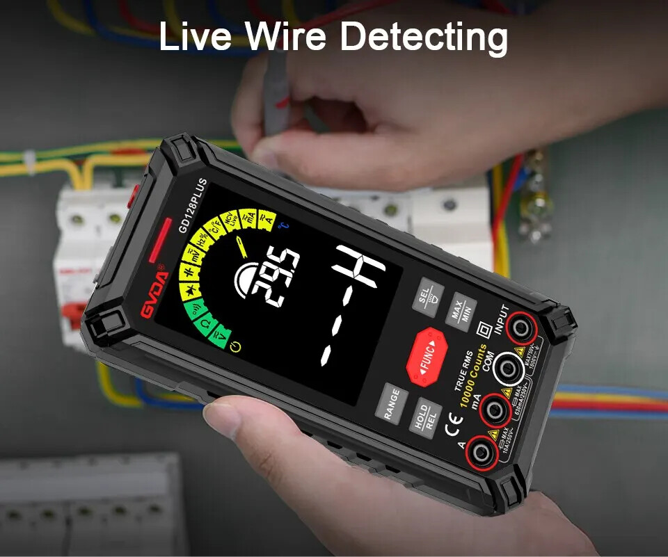 Smart Rechargeable Digital Multimeter True RMS 9999 Voltage Current Multitester