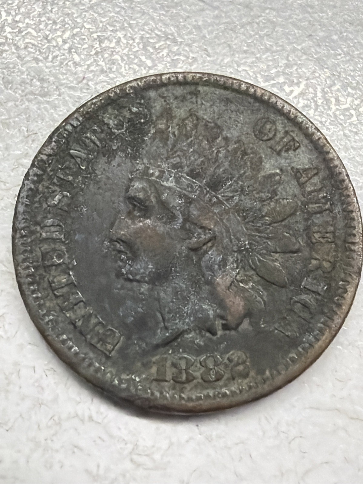 1882 1C Indian Penny Cent  BN Actual Coin Solid Pricing Very Good