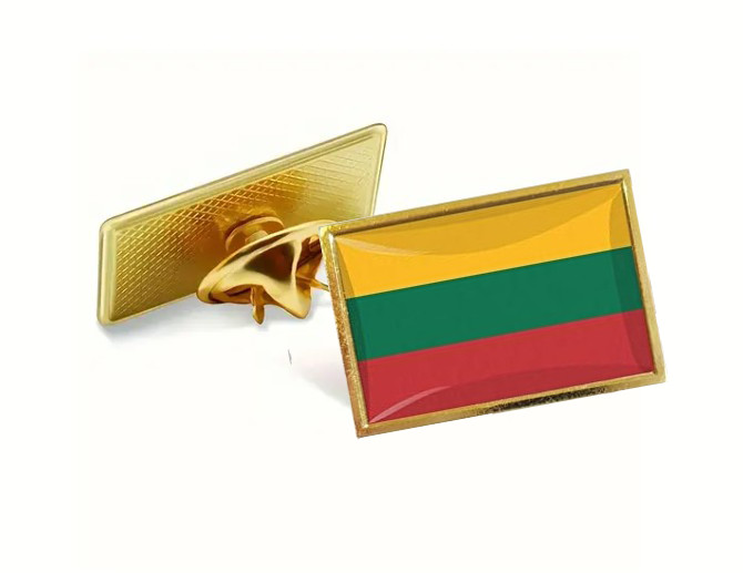 Lithuania Pin Flag Lithuanian Flag Lapel Pin Button Banner Badge
