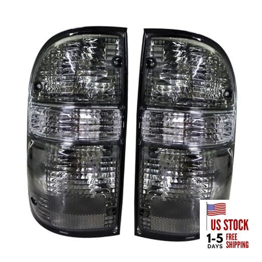 Driver and Passenger Side Tail Light Assembly Smoked Lens Replacement for