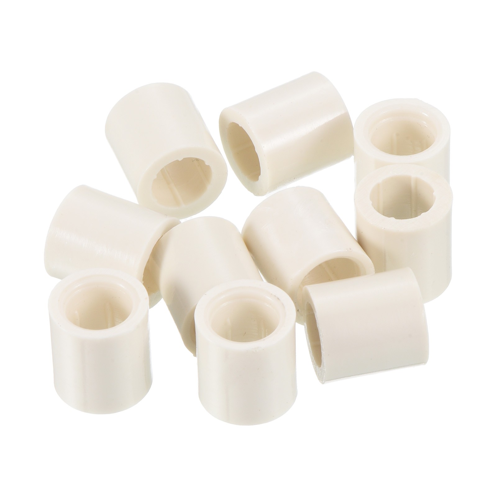 10Pcs 12x13mm Pool Cue Ferrules Billiard Cue Slip on Stick Tip Replacement White