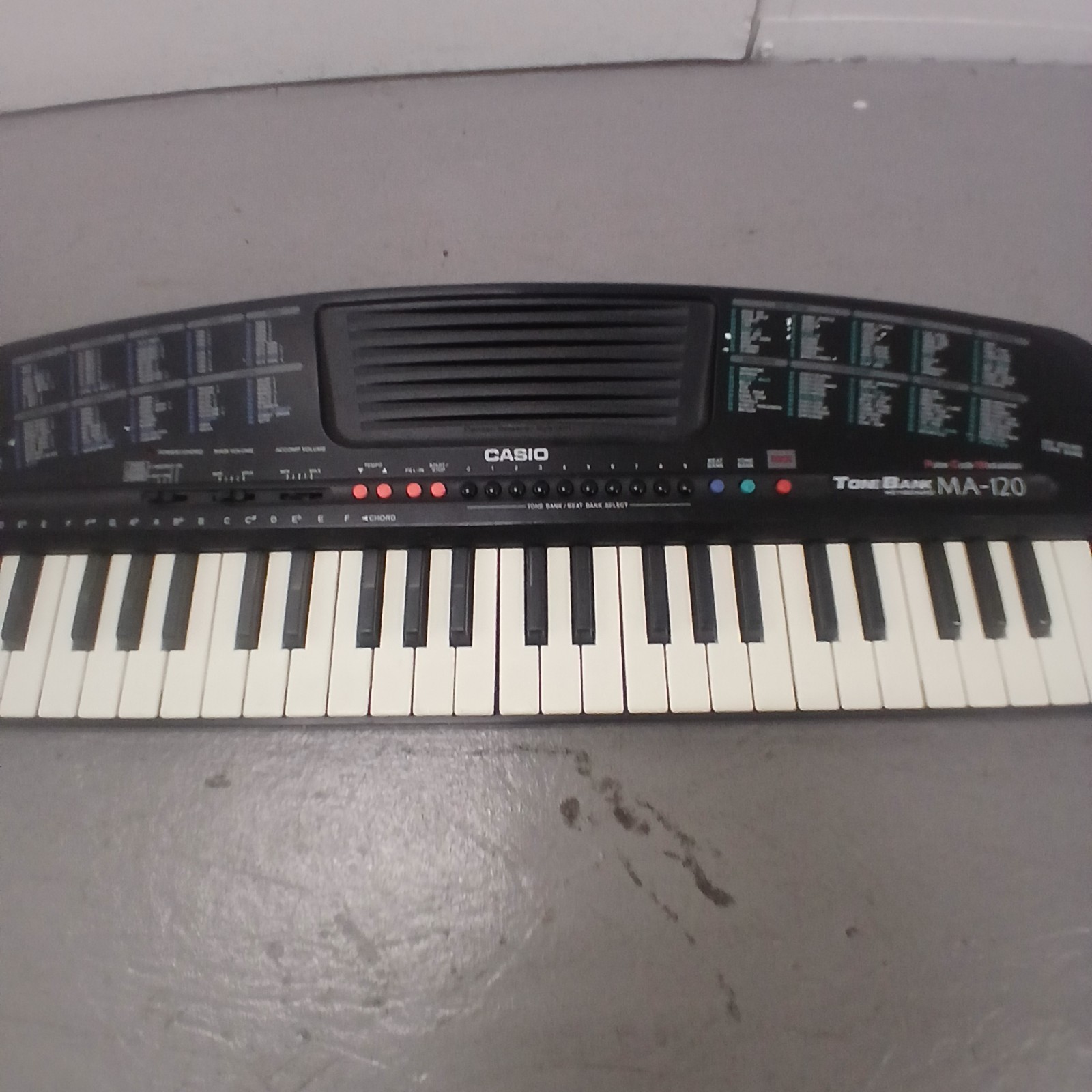 Casio MA-120 Electronic Keyboard Tested And Works.