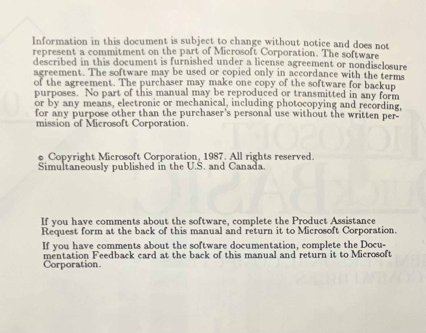 Microsoft QuickBASIC 4.0 Manual, Learning and Using QuickBASIC - 1987
