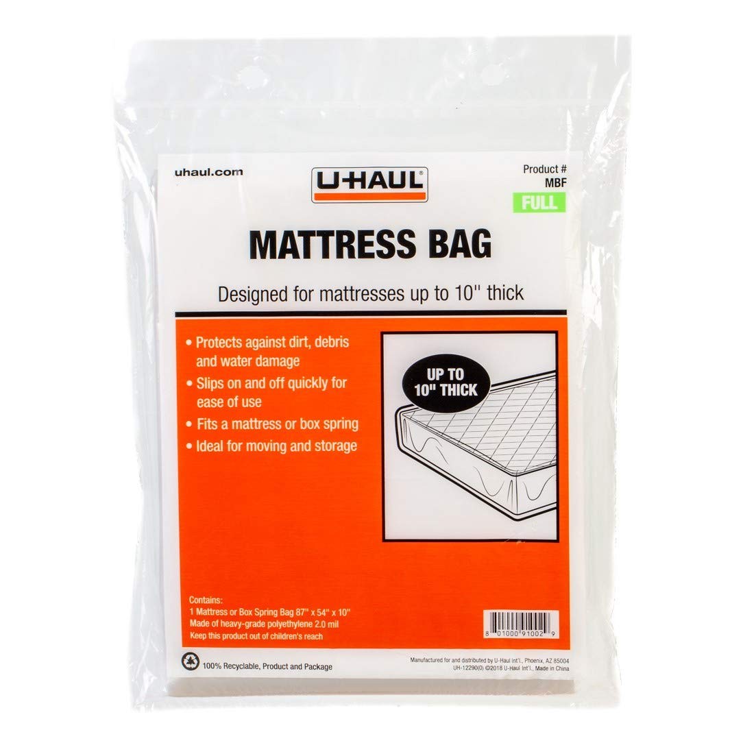 U-Haul Standard Full Mattress - 87" x 54" x 10", Yellow Gold