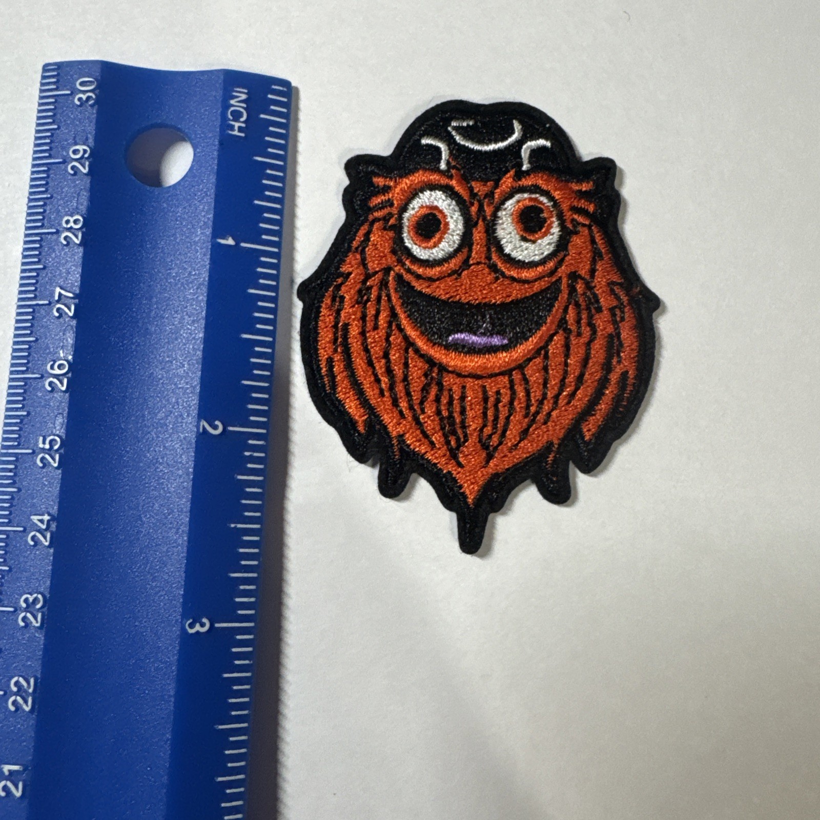 Gritty Embroidered Iron On Patch