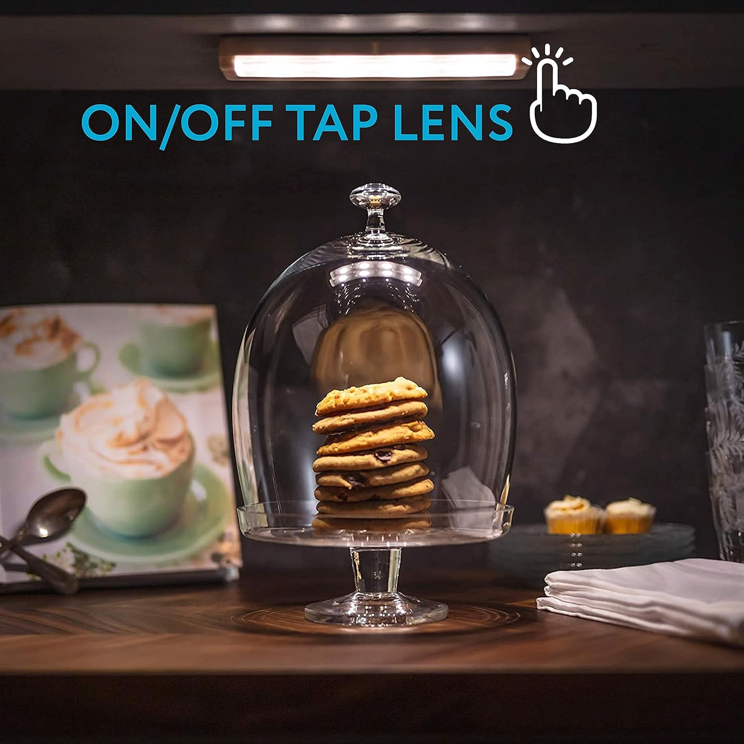 Wireless LED Stick on Light, under Cabinet Lights Battery Operated, under the Co