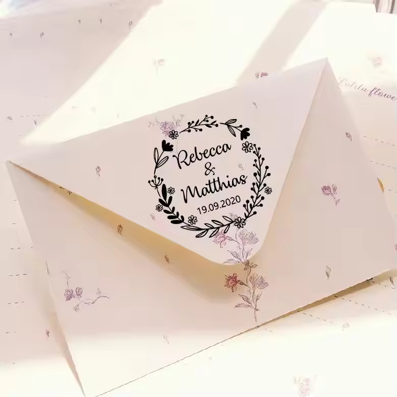 Personalized Rubber Stamp Custom Logo Name Self Inking Business Stamp