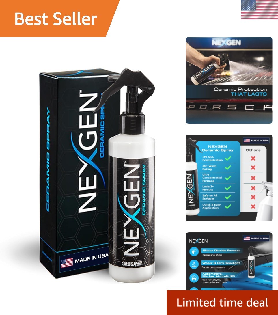 Versatile 8oz Ceramic Spray - Professional-Grade Protection for Every Vehicle