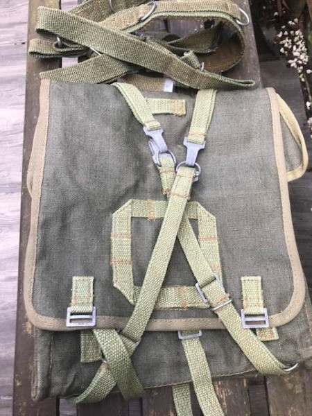 Genuine 70's Polish Army Canvas Backpack WZ-70 Olive Green-NEW-PLECAK KOSTKA.
