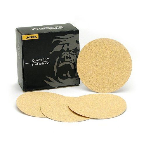 Mirka 23-352-400 Gold 8 in. PSA Sanding Disc 400 Grit, Qty. 50