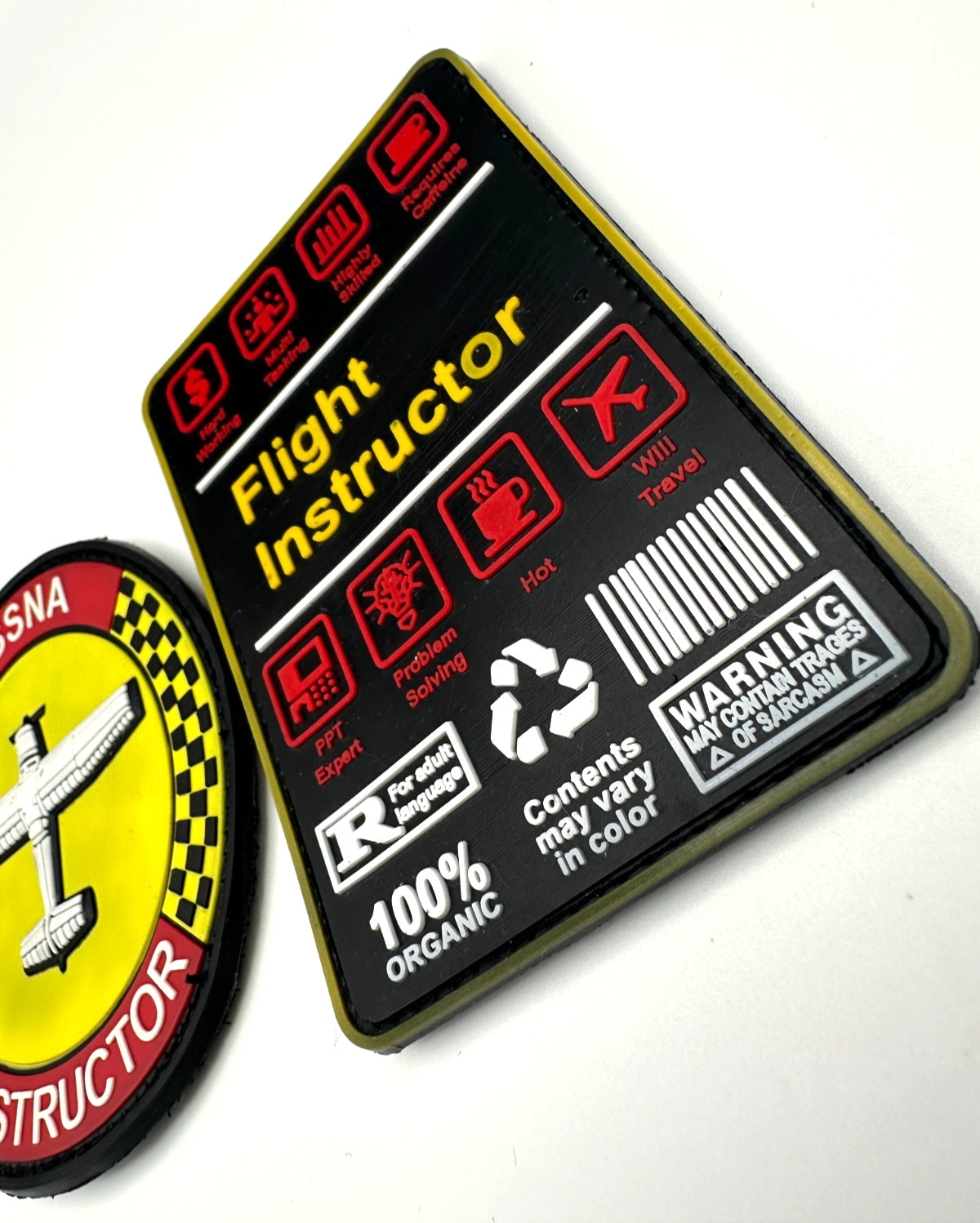 FLIGHT INSTRUCTOR /CESSNA INSTRUCTOR BUNDLE - HIGH QUALITY PVC PATCH