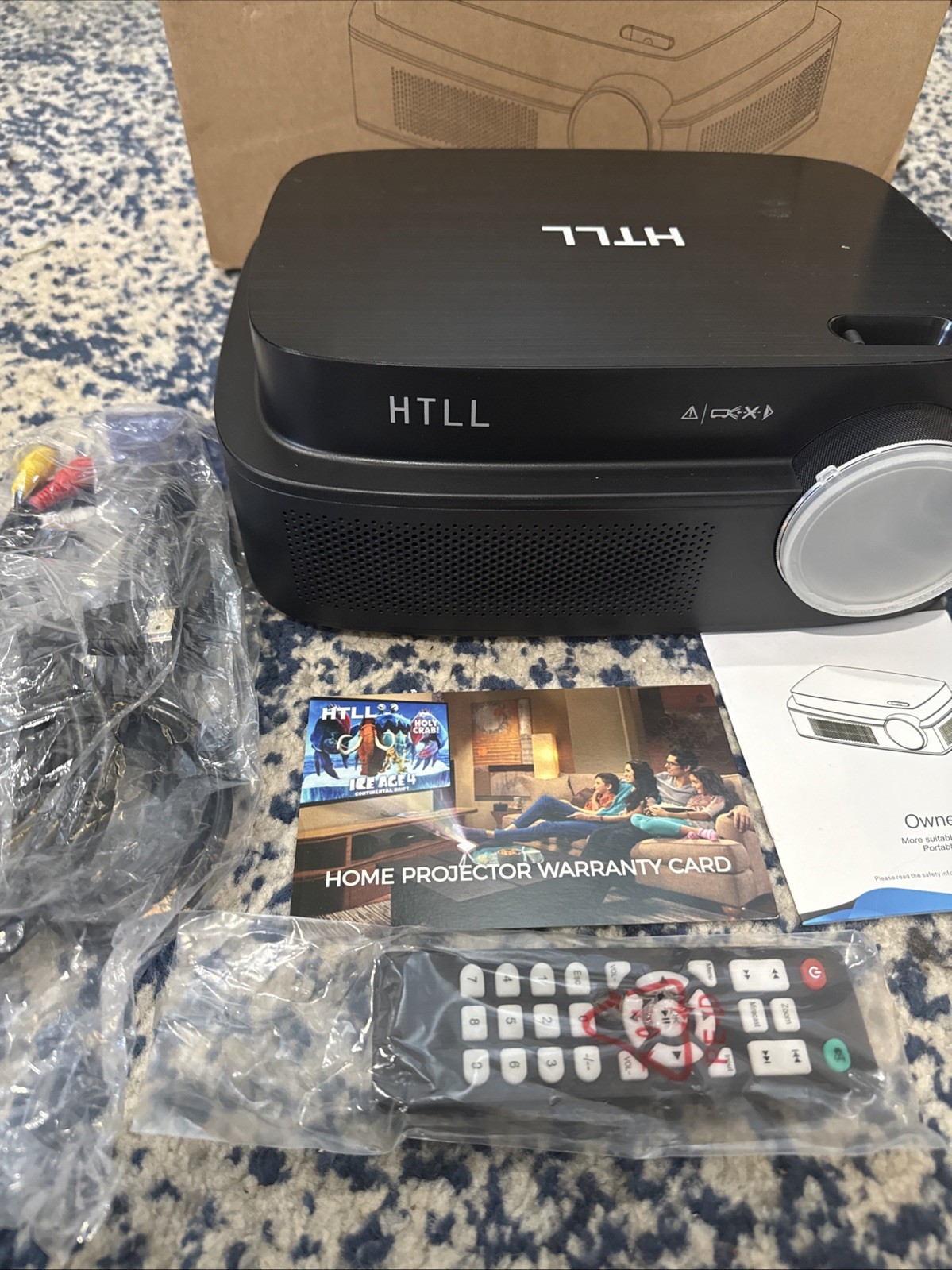 HTLL Home Theater Projector 1200x800, New In Box!