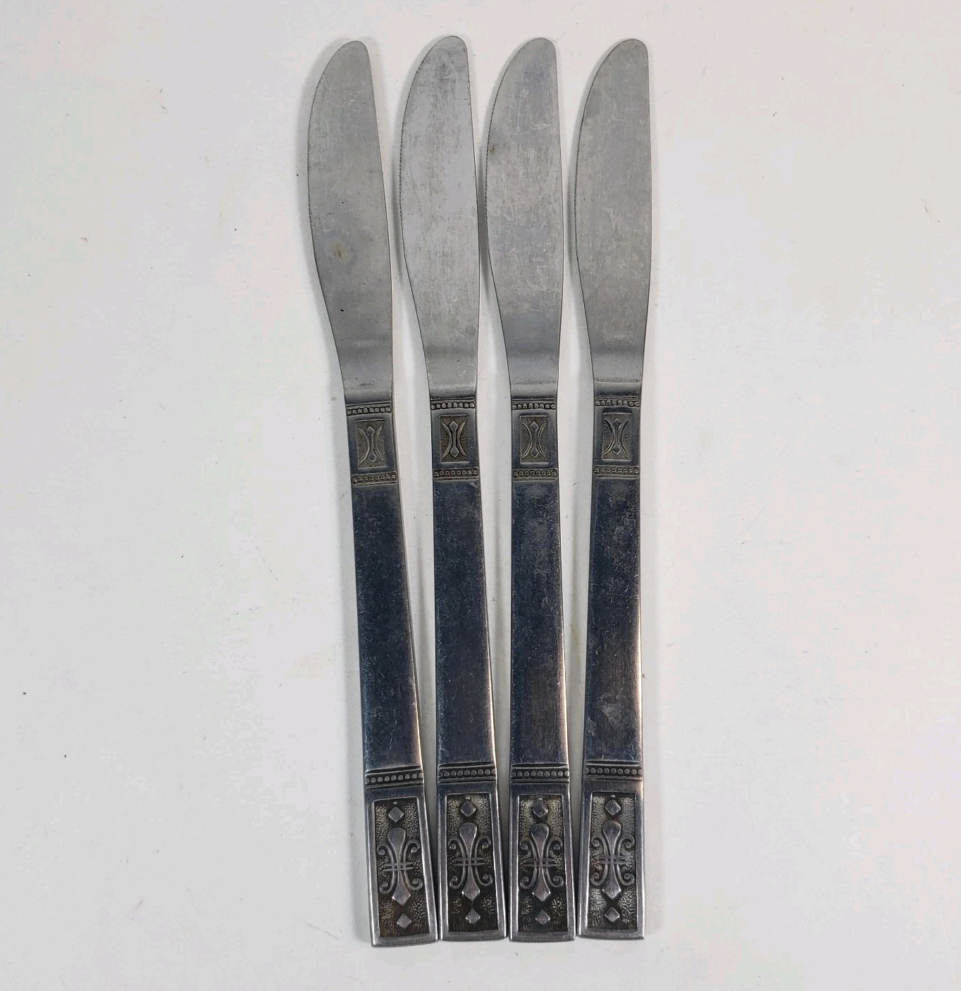 4 Interpur Japan Stainless Black Accent  CORTINA Dinner Knives