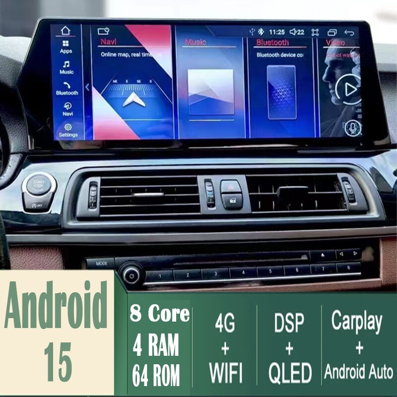 12.3'' Car Radio Carplay GPS Stereo Android For BMW 5 Series 5GT 2009-2017