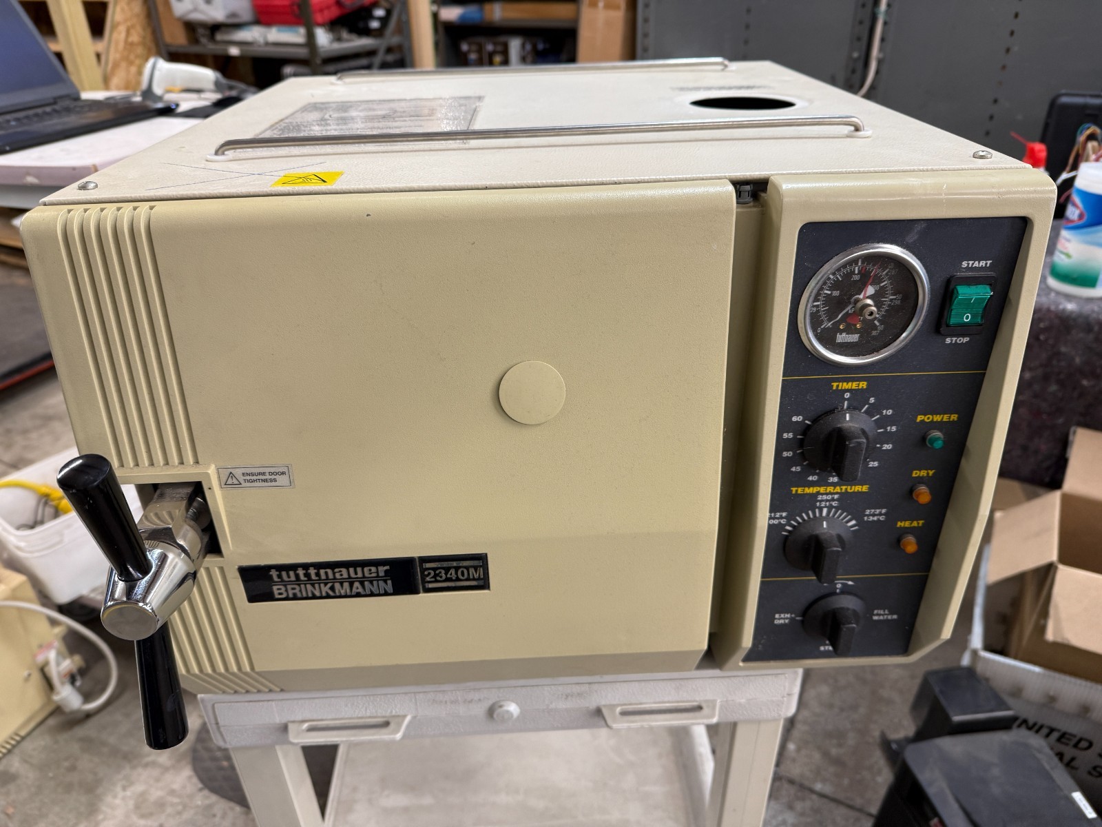 Tuttnauer 2340M Manual Autoclave Steam Sterilizer – 19L Chamber, Benchtop