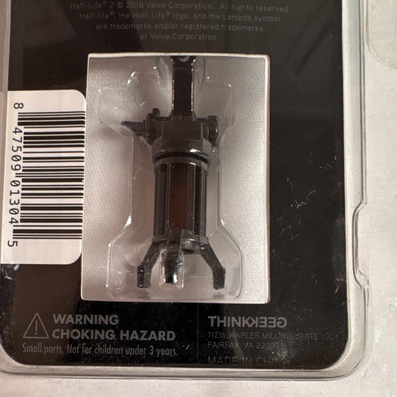 Half-Life 2 Zero Point Energy Field Manipulator Metal Keychain Black Silver 2016